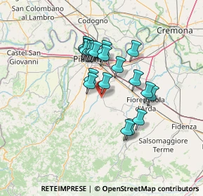 Mappa 29019 San Giorgio Piacentino PC, Italia (11.031)