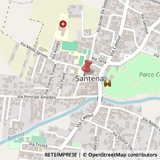 Mappa Piazza Martiri della Libertà, 10, 10026 Santena, Torino (Piemonte)