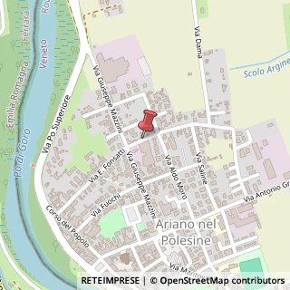 Mappa Via Ermenegildo Fonsatti,  42, 45012 Ariano nel Polesine, Rovigo (Veneto)