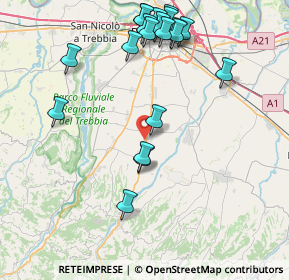 Mappa Via D. Formaleoni, 29027 Podenzano PC, Italia (9.2265)