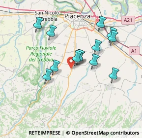 Mappa Via D. Formaleoni, 29027 Podenzano PC, Italia (6.46231)