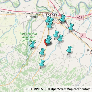 Mappa Via D. Formaleoni, 29027 Podenzano PC, Italia (5.968)