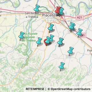 Mappa Via D. Formaleoni, 29027 Podenzano PC, Italia (8.083)