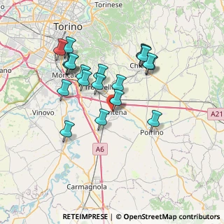 Mappa Via Piave, 10026 Santena TO, Italia (6.9815)