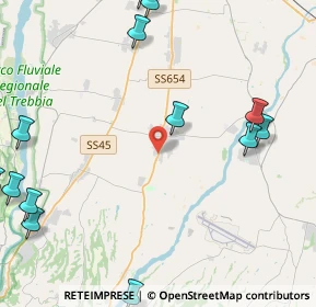 Mappa Via Sandro Pertini, 29027 Podenzano PC, Italia (7.2735)