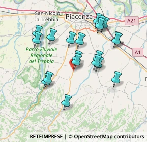 Mappa Via Sandro Pertini, 29027 Podenzano PC, Italia (7.201)