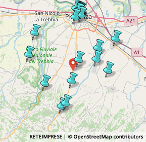 Mappa Via Sandro Pertini, 29027 Podenzano PC, Italia (8.944)