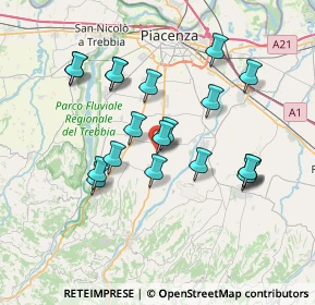 Mappa Via Sandro Pertini, 29027 Podenzano PC, Italia (6.8855)