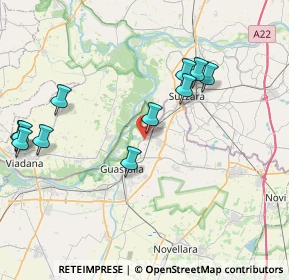 Mappa Via Rottazzo, 42045 Luzzara RE, Italia (8.75727)