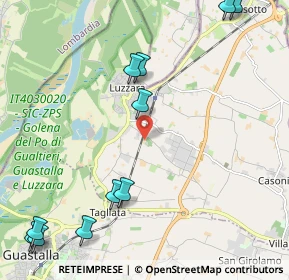Mappa Strada Bosa, 42045 Luzzara RE, Italia (2.89909)
