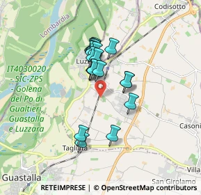 Mappa Strada Bosa, 42045 Luzzara RE, Italia (1.3215)