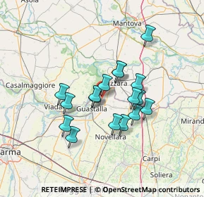 Mappa Strada Bosa, 42045 Luzzara RE, Italia (10.93529)