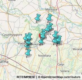 Mappa Strada Bosa, 42045 Luzzara RE, Italia (9.98556)