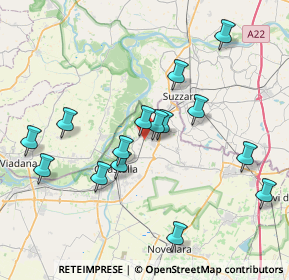 Mappa Strada Bosa, 42045 Luzzara RE, Italia (7.80067)