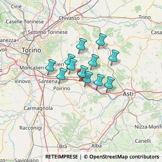 Mappa Autostrada Torino-Piacenza-Brescia To, 14019 Villanova d'Asti AT, Italia (8.9875)