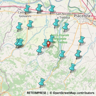 Mappa Loc. Bottarone, 29010 Gazzola PC, Italia (9.8465)
