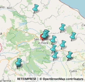 Mappa Via 14 Luglio, 87055 San Giovanni in Fiore CS, Italia (17.632)