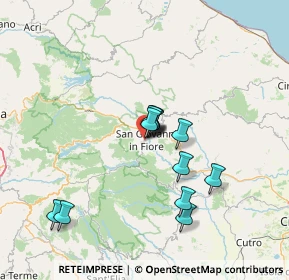 Mappa Via 14 Luglio, 87055 San Giovanni in Fiore CS, Italia (12.49333)