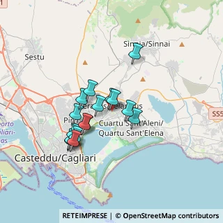 Mappa Via G. di Vittorio, 09047 Selargius CA, Italia (3.06438)