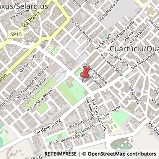 Mappa Via Carlo Rosselli, 17, 09044 Quartucciu, Cagliari (Sardegna)