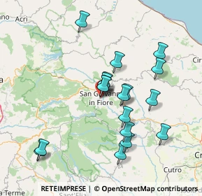 Mappa Via Vallone, 87055 San Giovanni in Fiore CS, Italia (14.87944)