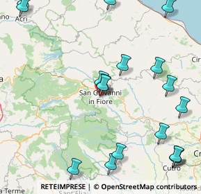 Mappa Via Vallone, 87055 San Giovanni in Fiore CS, Italia (24.07389)