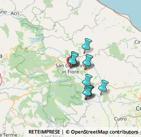 Mappa Via Grandi, 87055 San Giovanni in Fiore CS, Italia (9.84545)