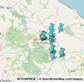 Mappa Via Vallone, 87055 San Giovanni in Fiore CS, Italia (9.92462)