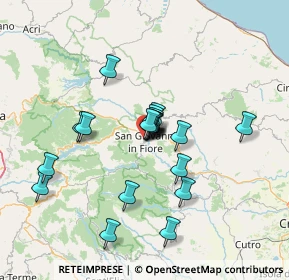 Mappa Via Zanella, 87055 San Giovanni in Fiore CS, Italia (12.1355)