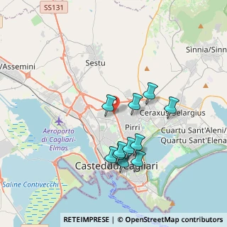 Mappa Via Salvatore Quasimodo, 09047 Selargius CA, Italia (3.72818)