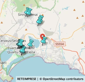 Mappa Viale Lungolago Simbirizzi, 09045 Quartu Sant'Elena CA, Italia (4.46615)