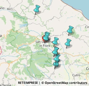 Mappa Via Giuseppe Parini, 87055 San Giovanni in Fiore CS, Italia (12.95333)