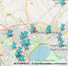 Mappa Via Bingia Floris, 09042 Monserrato CA, Italia (2.8995)