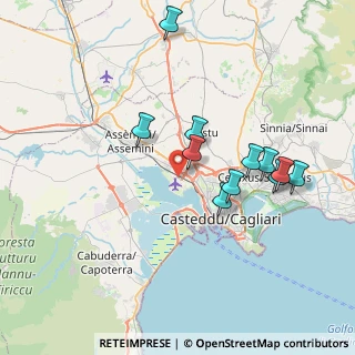 Mappa Aeroporto di Cagliari-Elmas, 09100 Elmas CA, Italia (7.83909)