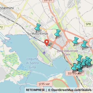 Mappa Aeroporto di Cagliari-Elmas, 09100 Elmas CA, Italia (3.67733)