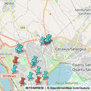 Mappa Via Villacidro, 09042 Monserrato CA, Italia (2.90071)