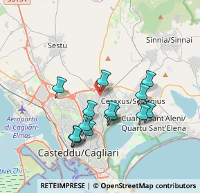 Mappa Via dell'Argine, 09042 Monserrato CA, Italia (3.548)