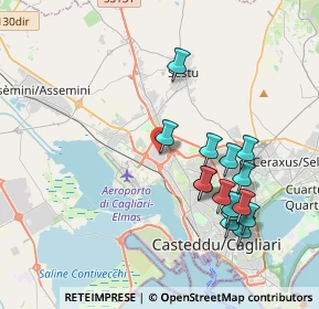 Mappa Via Natta, 09030 Elmas CA, Italia (4.36267)