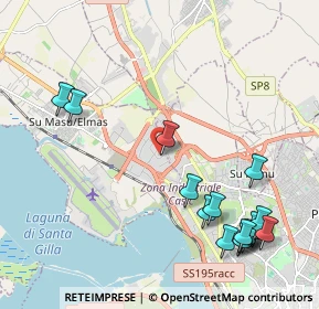 Mappa Via Natta, 09030 Elmas CA, Italia (2.85938)