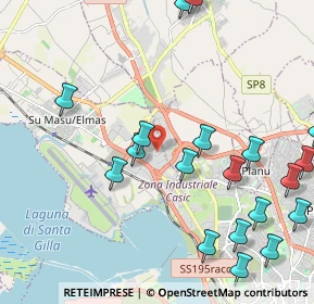 Mappa Via Natta, 09030 Elmas CA, Italia (2.985)