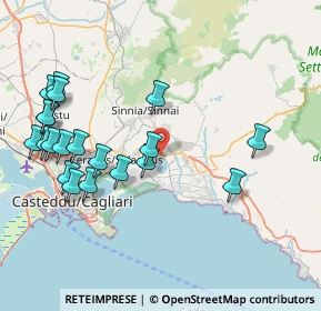Mappa Località Gannì, 09045 Quartu Sant'Elena CA, Italia (9.8545)