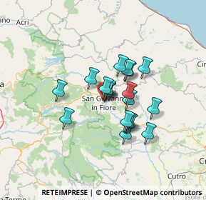 Mappa 87055 San Giovanni in Fiore CS, Italia (10.18579)