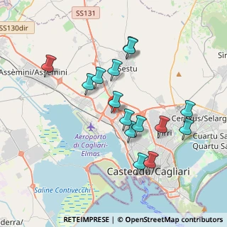 Mappa Via Mario Betti, 09122 Cagliari CA, Italia (3.91067)