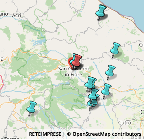 Mappa Le Della, 87055 San Giovanni in Fiore CS, Italia (15.42222)