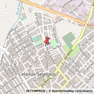 Mappa Via Sant'Olimpia, 107, 09047 Selargius, Cagliari (Sardegna)