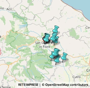 Mappa Via Gioacchino, 87055 San Giovanni in Fiore CS, Italia (7.55938)