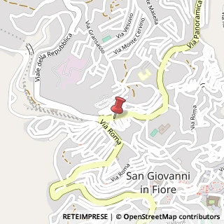 Mappa Via San Francesco D'Assisi, 188, 87055 San Giovanni in Fiore, Cosenza (Calabria)