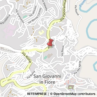 Mappa Via San Francesco d'Assisi, 176, 87055 San Giovanni in Fiore, Cosenza (Calabria)
