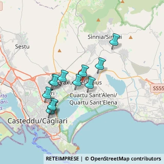 Mappa Via S. Nicolò, 09047 Selargius CA, Italia (3.43333)