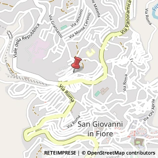 Mappa Via Bacile, 2, 87055 San Giovanni in Fiore, Cosenza (Calabria)
